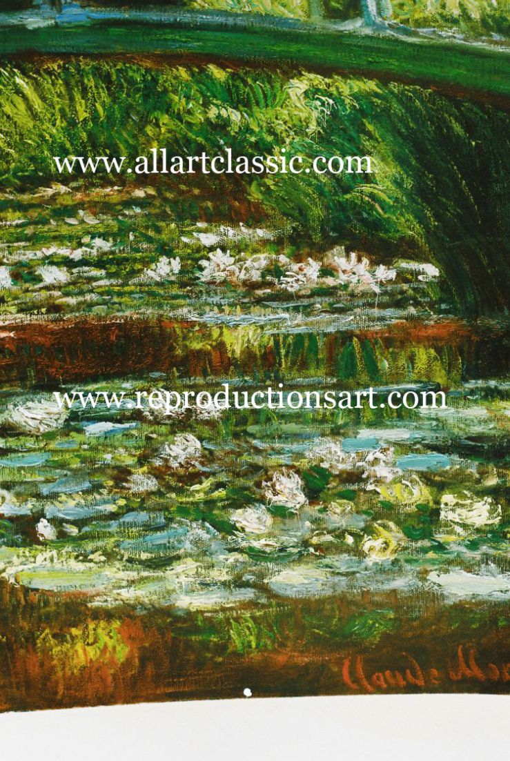Monet-WaterLily-pond_B Reproductions Painting-Zoom Details