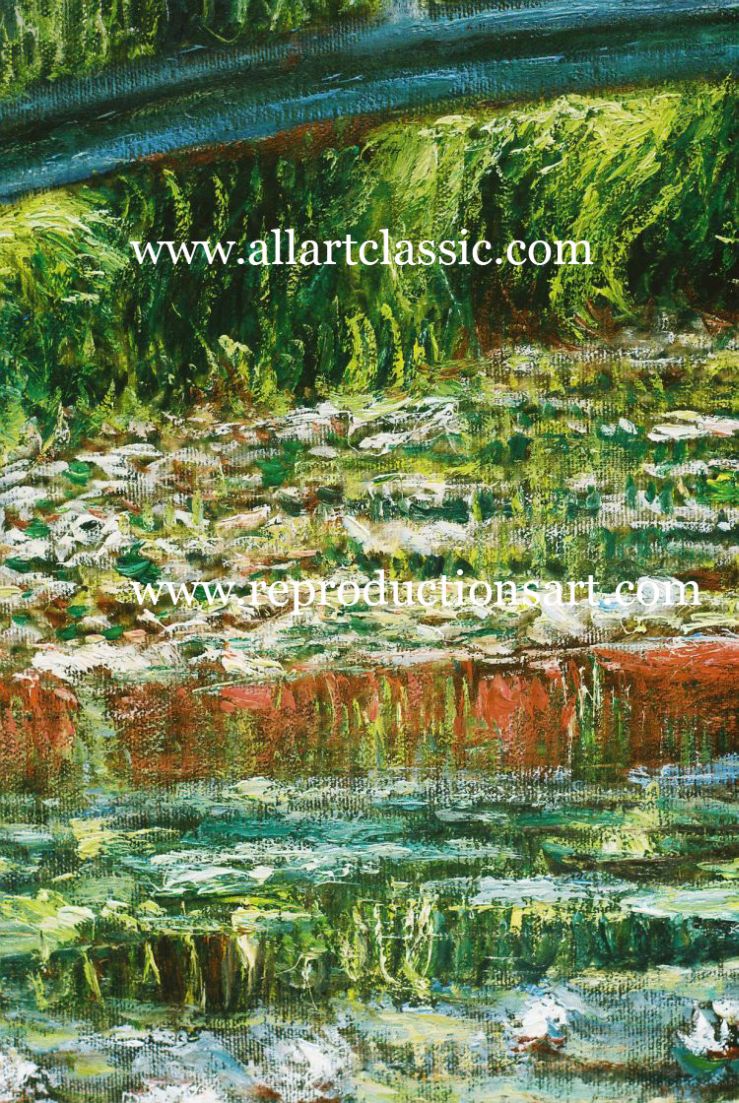 Monet-WaterLily-pond_D Reproductions Painting-Zoom Details