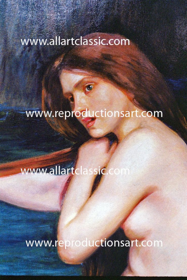 Painting-Waterhouse-Mermaid_01_A Reproductions Painting-Zoom Details