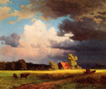 Bavarian Landscape aka red barn 	
Art Reproductions