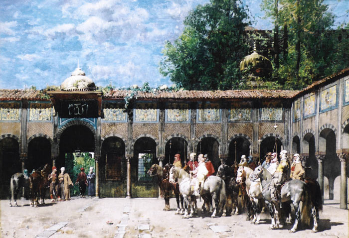 Cavalieri Circassi Che Aspettano Il Loro Capo [Circassian Knights Waiting for Their Leader]

Painting Reproductions