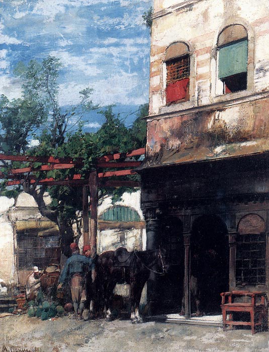 In The Courtyard, 1883

Painting Reproductions