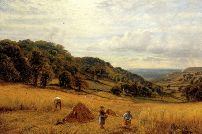 Harvesting At Luccombe, Isle Of Wight, 1870

Painting Reproductions
