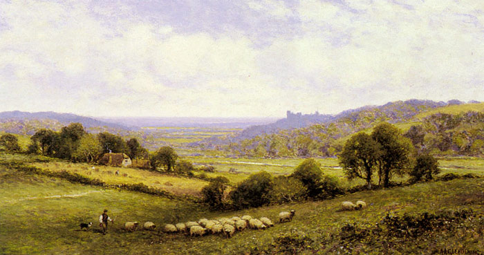 Near Amberley, Sussex, with Arundel Castle in the Distance

Painting Reproductions