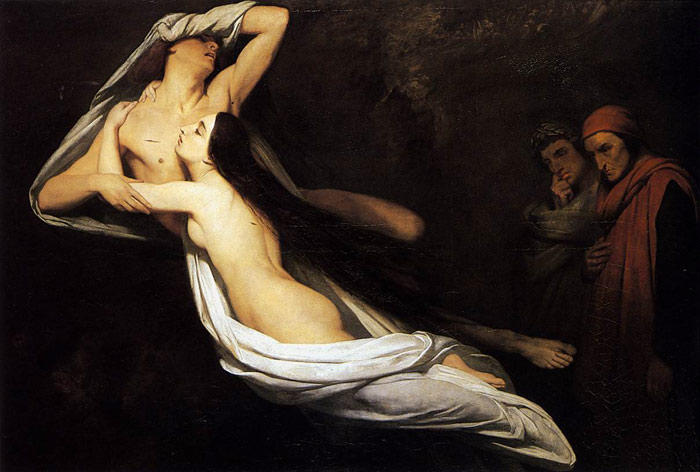 The Ghosts of Paolo and Francesca Appear to Dante and Virgil,1835

Painting Reproductions