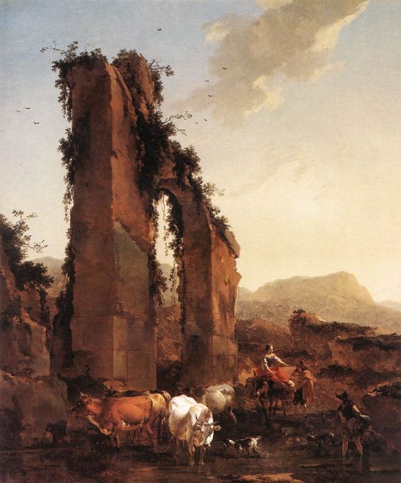 Peasants with Cattle by a Ruined Aqueduct, 1658

Painting Reproductions