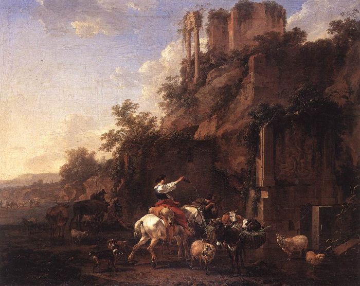 Rocky Landscape with Antique Ruins, 1657

Painting Reproductions