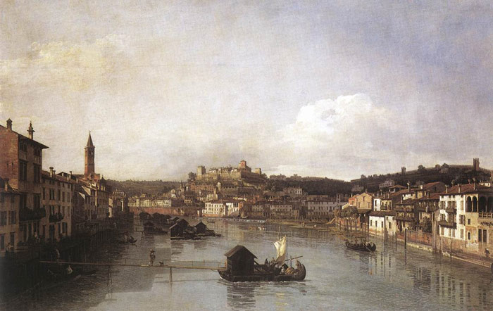 View of Verona and the River Adige from the Ponte Nuovo, 1747-1748

Painting Reproductions