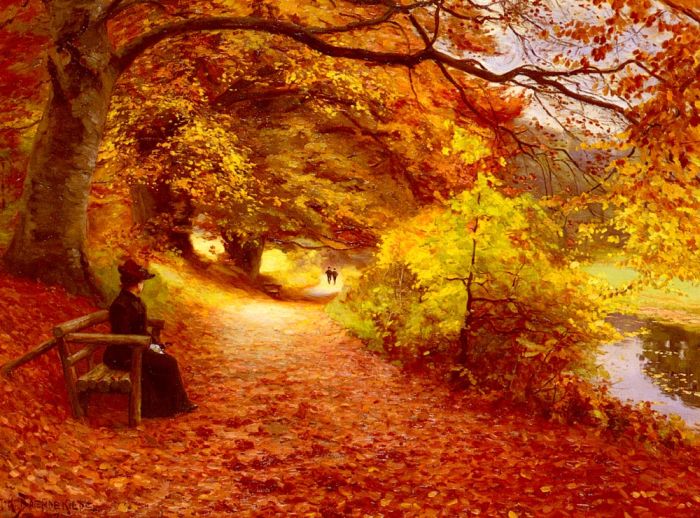 A Wooded Path In Autumn, 1902

Painting Reproductions