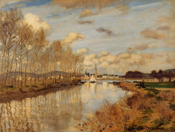 Argenteuil, Seen from the Small Arm of the Seine, 1872 	

Painting Reproductions