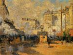 Exterior of Saint-Lazare Station, Sunlight Effect , 1877	
Art Reproductions