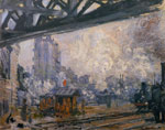 Exterior View of the Saint-Lazare Station , 1877	
Art Reproductions