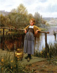 Young Girl by a Stream
Art Reproductions