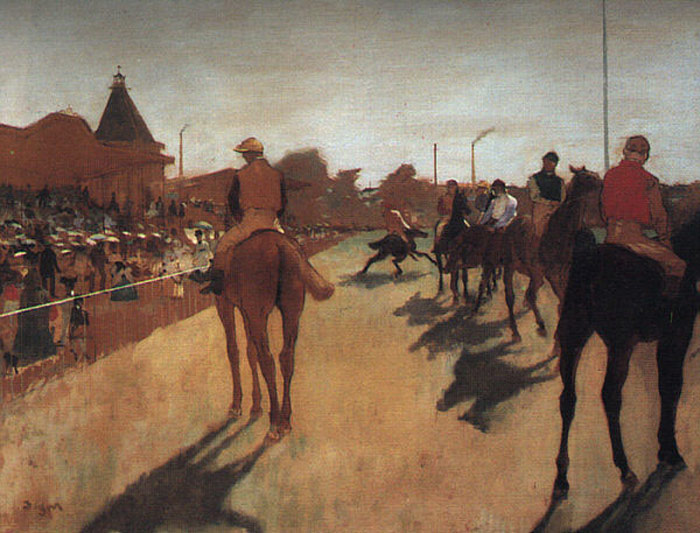 Racehorses in Front of the Grandstand, 1866-1868

Painting Reproductions