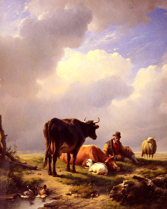 A Farmer At Rest With His Stock, 1844

Painting Reproductions