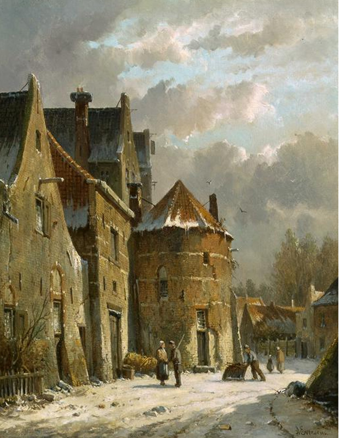 Villagers in a snowy street

Painting Reproductions