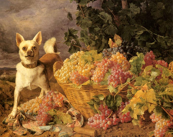 A Dog By A Basket Of Fruits

Painting Reproductions