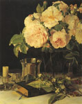 Stilleben mit Rosen, Leuchter und Becher, 1831
Art Reproductions