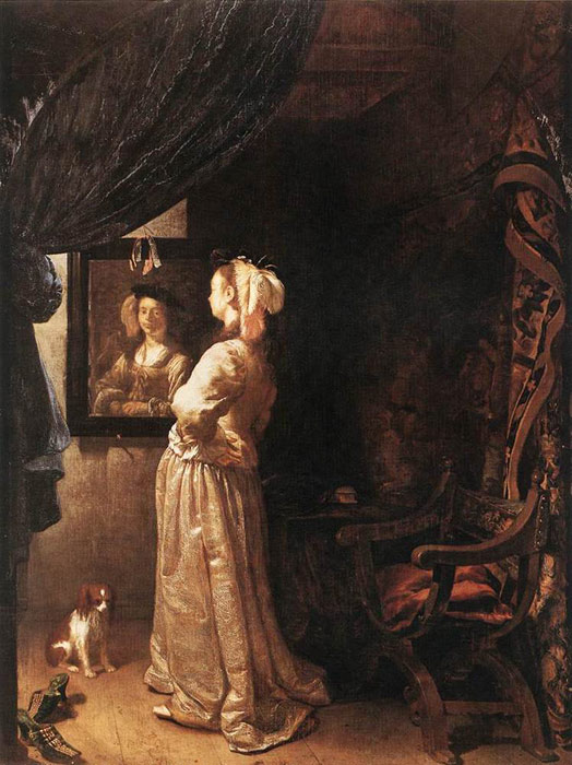 Woman before the mirror, c.1670

Painting Reproductions