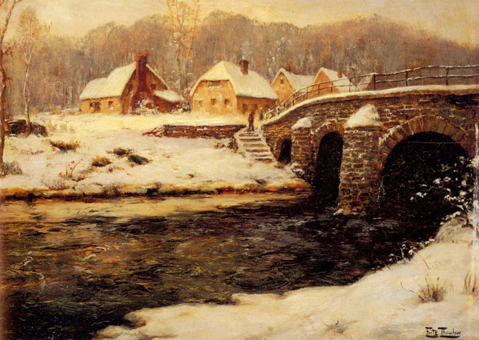 A Stone Bridge Over A Stream In Winter

Painting Reproductions