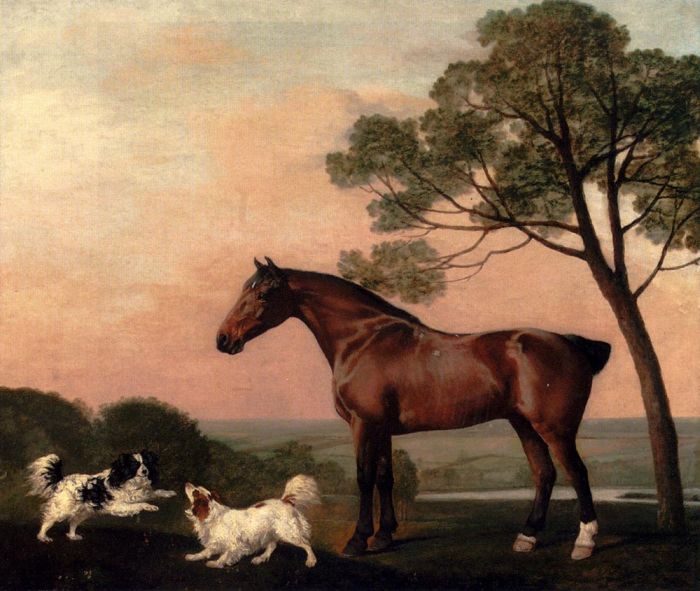 A Bay Hunter With Two Spaniels, 1777

Painting Reproductions