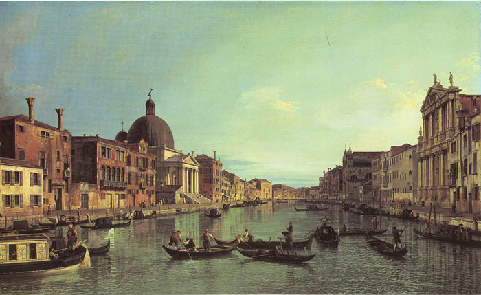 Grand Canal: Looking South-West from the Chiesa degli Scalzi to the Fondamenta della croce, with San Simeone Piccolo, 17

Painting Reproductions