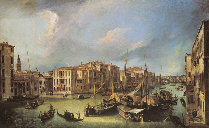 Grand Canal: looking Nort-East from the Palazzo Corner-Spinelli to the Rialto Bridge, 1725

Painting Reproductions
