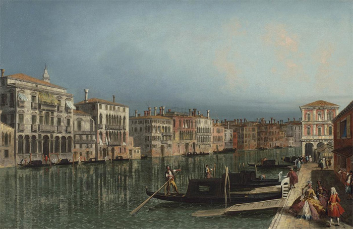 Venice, a view of The Grand Canal looking towards the Pescheria

Painting Reproductions