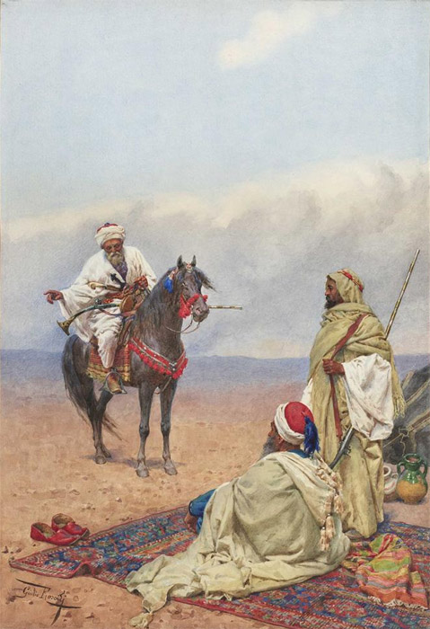 A Horseman stopping at a Bedouin camp

Painting Reproductions