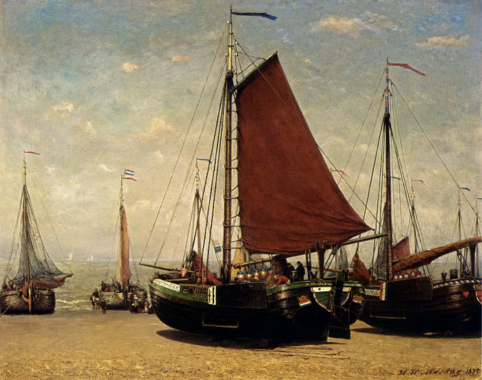 The Bomschuit Prinses Sophie On The Beach, Scheveningen, 1870

Painting Reproductions