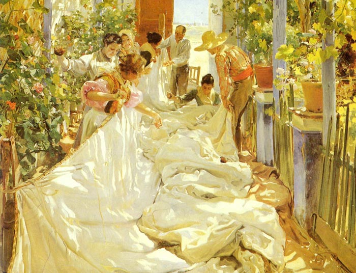 Cosiendo la vela [Sewing the Sail], 1896

Painting Reproductions