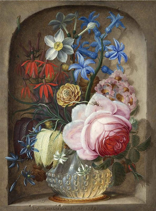 Flowers in a vase in a stone niche, 1719

Painting Reproductions