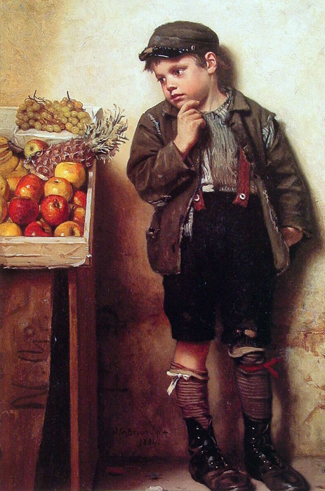 Eyeing the Fruit Stand, , 1884

Painting Reproductions