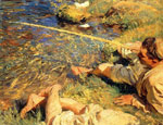 Val d'Aosta, Man Fishing, 1907
Art Reproductions