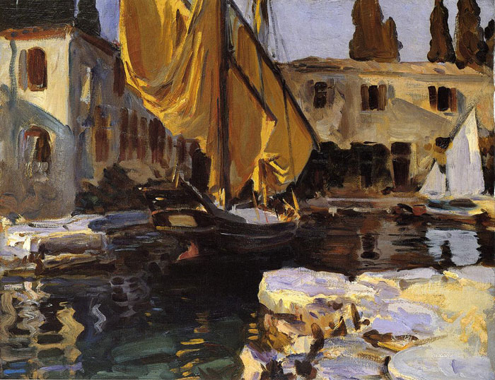 Boat with The Golden Sail, San Vigilio,1913

Painting Reproductions