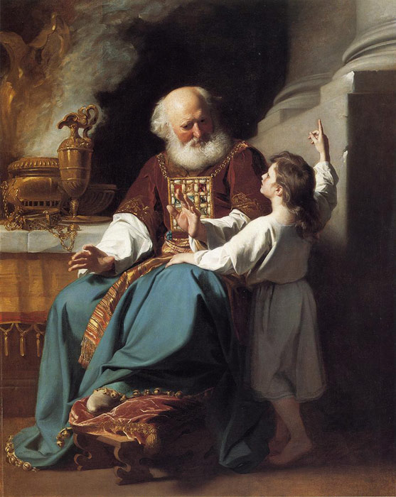 Samuel Reading to Eli the Judgments of God Upon Eli's House, 1780

Painting Reproductions