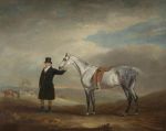 Lord Herbert's grey mare held by a groom, with a hunt beyond, 1816
Art Reproductions