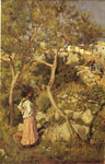 Two Little Italian Girls by a Village, c.1875
Art Reproductions