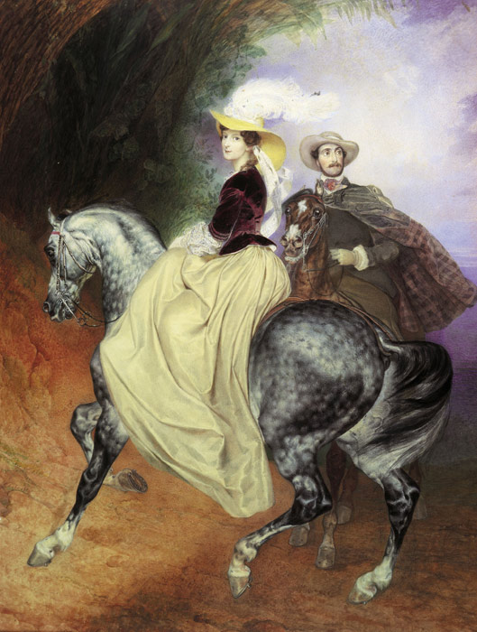 Equestrians (Portraits of  E.I.Musar and E. Musar), 1832

Painting Reproductions