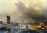 Winter Landscape with Skaters on a Frozen River
Art Reproductions