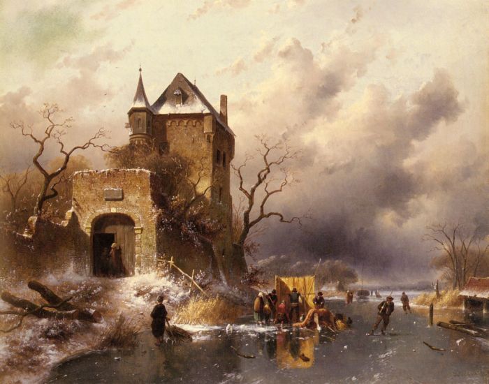 Skaters on a Frozen Lake by the Ruins of a Castle, 1863

Painting Reproductions
