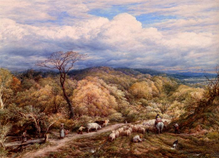  An Autumn Afternoon With Shepherd And Flock , 1873

Painting Reproductions