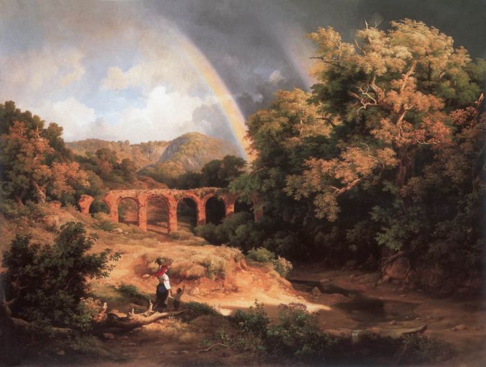 Italian Landscape with Viaduct and Rainbow, 1838

Painting Reproductions