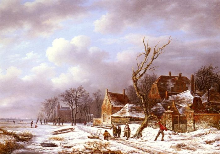 Gathering Wood In A Winter Landscape

Painting Reproductions