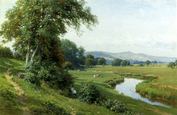 An Extensive River Landscape With A Young Girl Balancing On A Gate

Painting Reproductions
