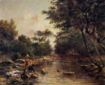 On the Banks of the River, 1868
Art Reproductions