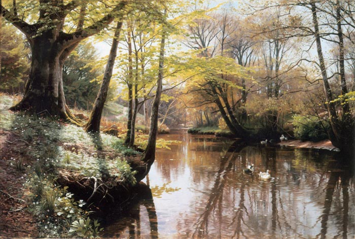 Paintings Monsted, Peder Mork