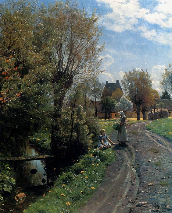 Paintings Monsted, Peder Mork