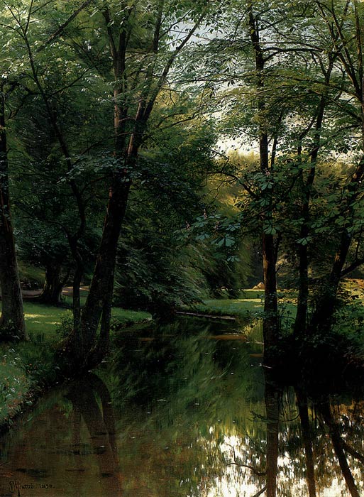 Paintings Monsted, Peder Mork