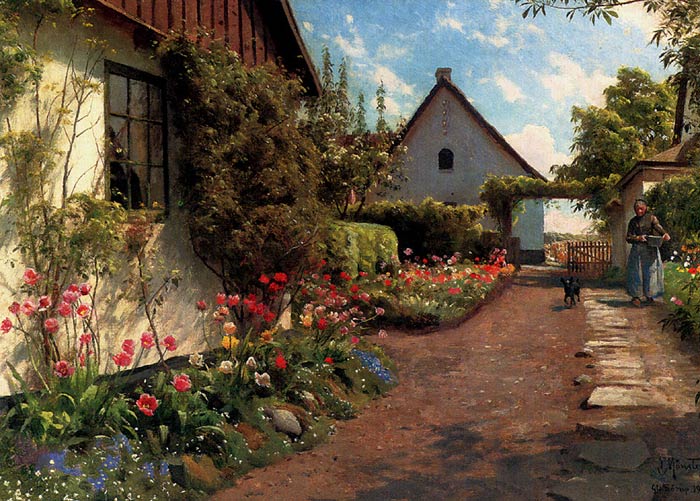 Paintings Monsted, Peder Mork